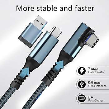 Amazon.co.jp: Kuject Quest 3/2/Pico 4 リンクケーブル 6M USB